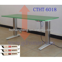 Mesa de altura ajustável Trikomo elétrica e mesa de computador elétrica Troulloi de altura ajustável e computador de madeira Tsakistra de pé des